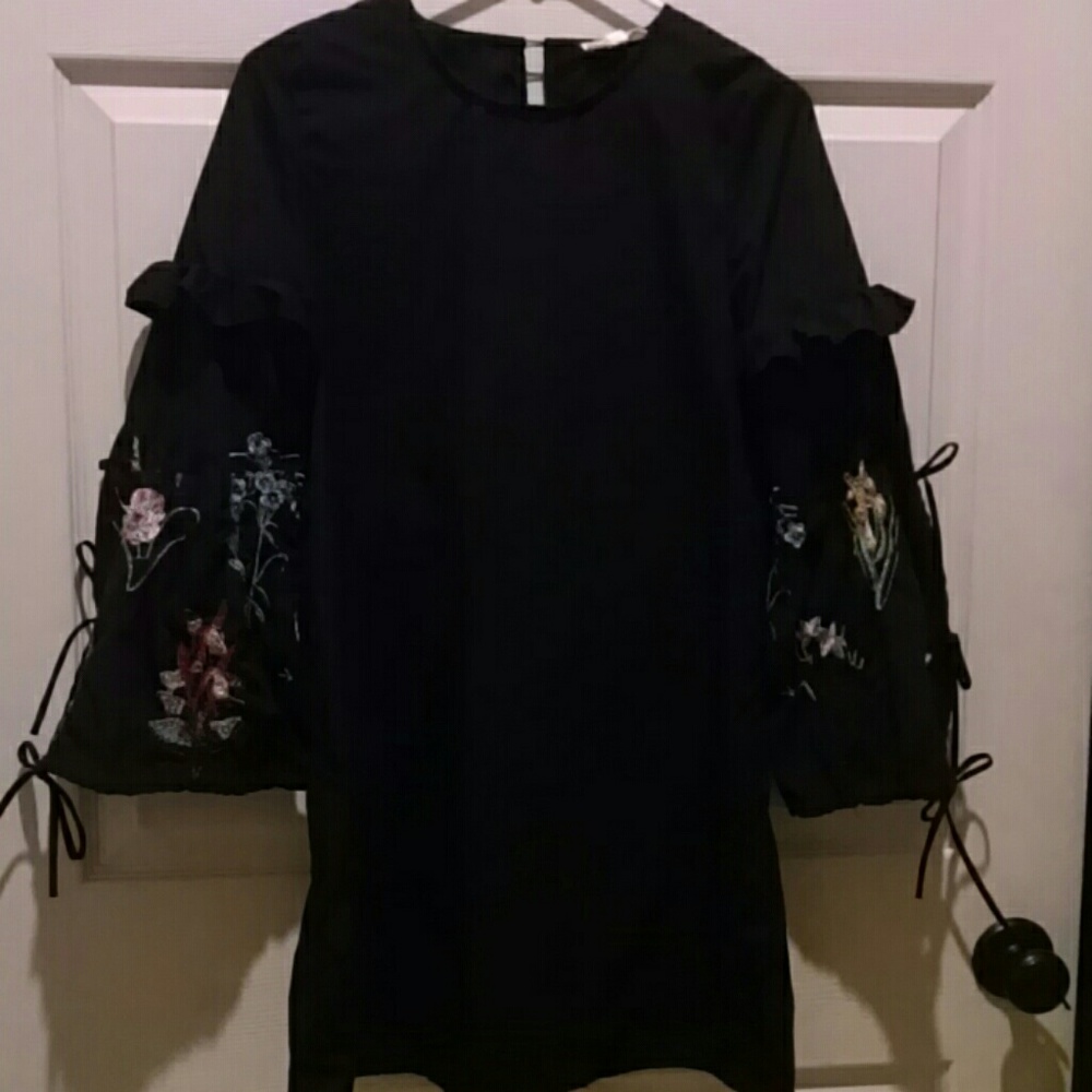 Rebellion black long sleeve dress